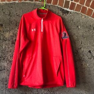 Under Armour Cold Gear 1/4 Zip Red Sz. xl